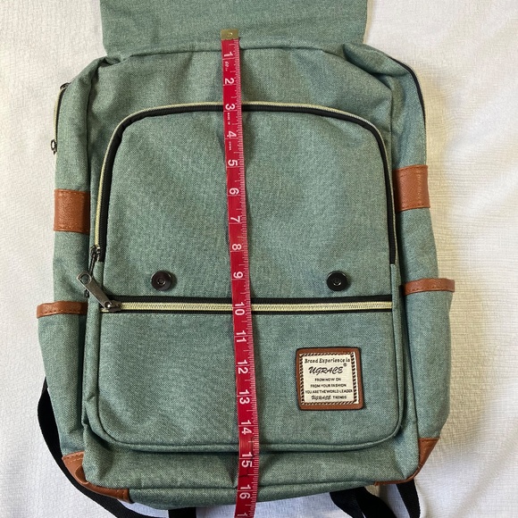 LIKE NEW! Ugrace Canvas Backpack, Seafoam Green - Picture 5 of 12